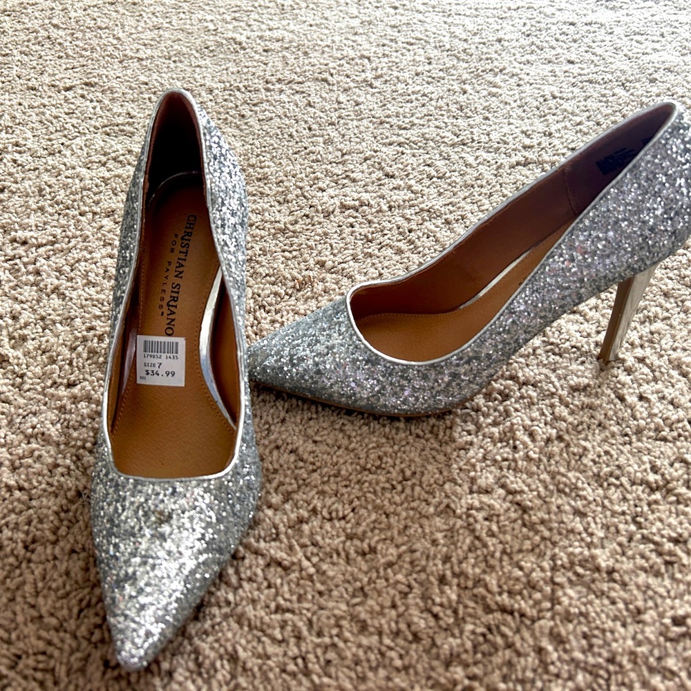 Christian Siriano sparkly pumps